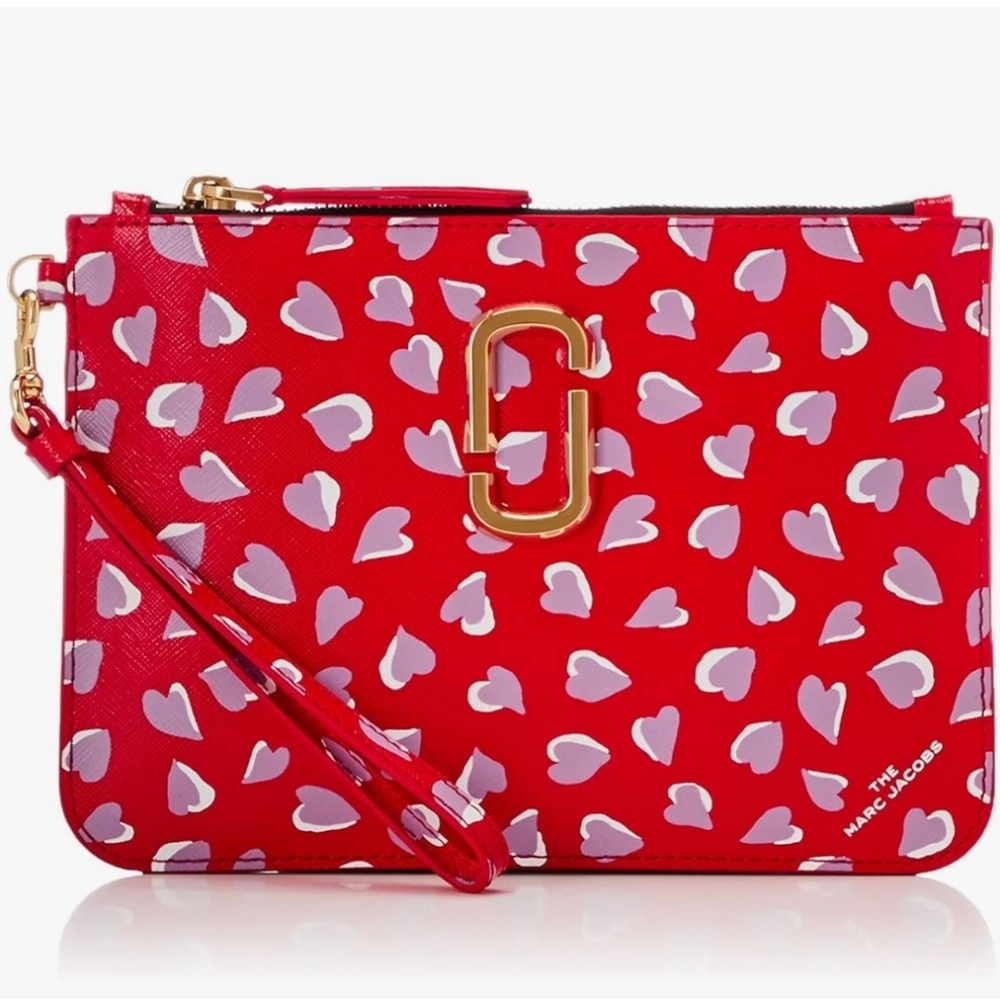 Marc Jacobs Large Snapshot Heart Wristlet, Like New, Rare, Valentine's Day